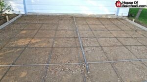 Rebar in Concrete Driveway